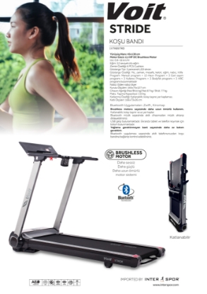 Resim Voit Stride Otomatik Eğimli Katlanabilir Koşu Bandı